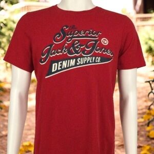👛 2/$20 JACK & JONES 100 Percent Cotton Short Sleeve Tee Shirt